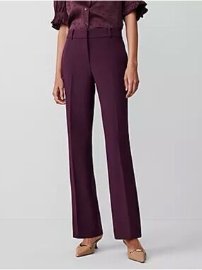 NWT Anne Klein Petite Jayne Trouser Pant Plum Purple | Career Work Pant